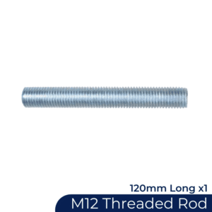 Slat Threaded Rod SS304 M12 Thread 120mm