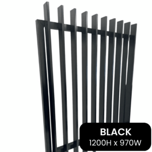 Blade Gate w/ Cap Black 920mmW x 1200mmH