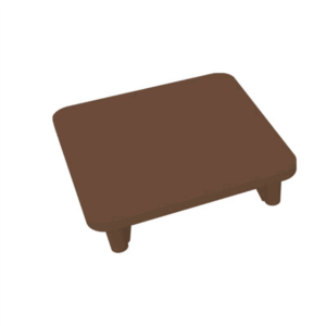 Slat Alu Post Flat Top Terrain 65mm x 65mm