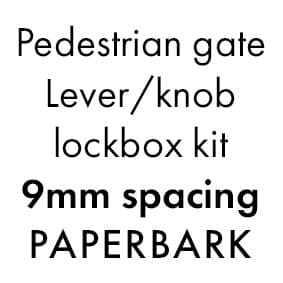 XPS - GATE KIT 9MM - For Lever/Knob - PB
