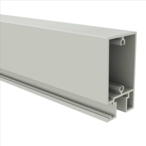 Slat Quickscreen Horiz Gate Rail Surfmist 65mm x 50mm x 4800L
