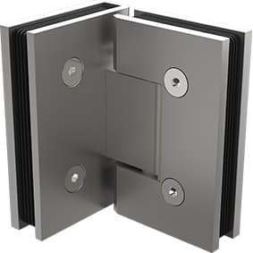 Glass to Glass 90 Degree HINGE - Pearl Satin