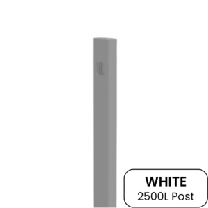 BARR Post | 50x25mm x 2500L White