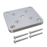 Flat Top Post Base Plate Set Mill 50mm x 50mm