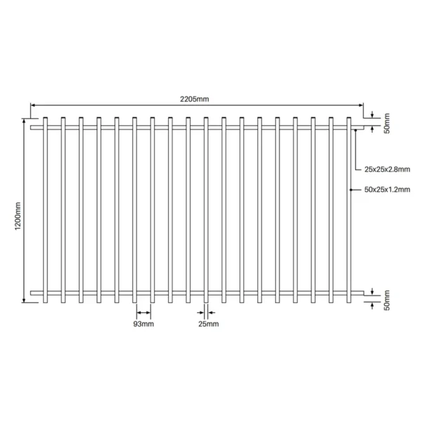 Blade Panel Inc. Cap Mill 1200mmW x 2400mmH