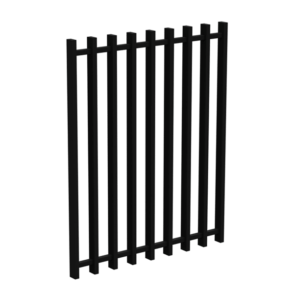 PoolSafe BARR Gate 975mmW x 1200mmH - Aluminium - Black